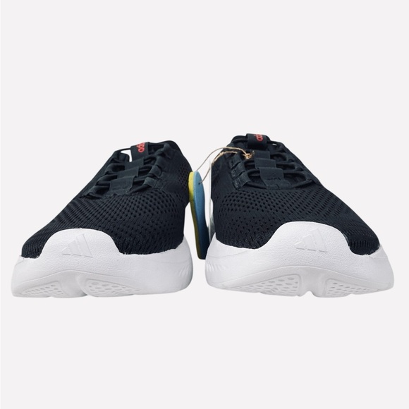 Adidas Mens Cloudfoam Comfy Elastic Lace Sneaker Shoes Black/Red IH3609 Size 7.5 - Picture 6 of 14